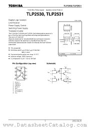 TLP2531 datasheet pdf TOSHIBA