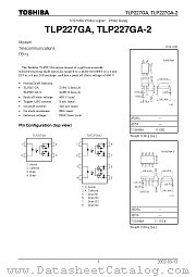 TLP227GA-2 datasheet pdf TOSHIBA