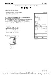TLP3110 datasheet pdf TOSHIBA