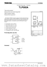 TLP592A datasheet pdf TOSHIBA