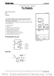 TLP592G datasheet pdf TOSHIBA