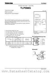 TLP598G datasheet pdf TOSHIBA