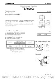TLP599G datasheet pdf TOSHIBA