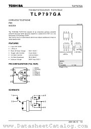 TLP797GA datasheet pdf TOSHIBA