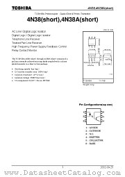 4N38A(SHORT) datasheet pdf TOSHIBA