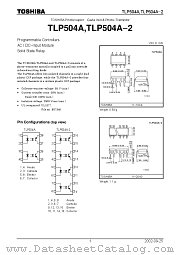 TLP504A-2 datasheet pdf TOSHIBA
