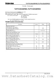 TLP741(D4)SERIES datasheet pdf TOSHIBA