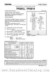 TPS814 datasheet pdf TOSHIBA