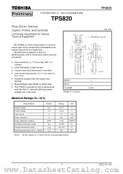 TPS820 datasheet pdf TOSHIBA