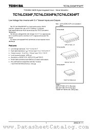TC74LCX04F datasheet pdf TOSHIBA