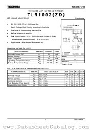 TLR1002(ZD) datasheet pdf TOSHIBA