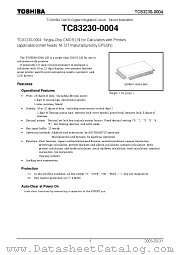 TC83230-0004 datasheet pdf TOSHIBA