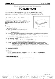 TC83230-0006 datasheet pdf TOSHIBA
