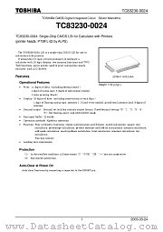 TC83230-0024 datasheet pdf TOSHIBA