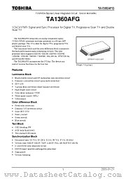 TA1360AFG datasheet pdf TOSHIBA