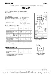 2SJ465 datasheet pdf TOSHIBA