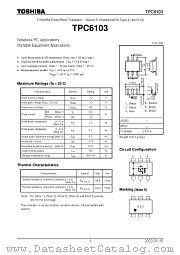 TPC6103 datasheet pdf TOSHIBA