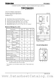 TPCS8201 datasheet pdf TOSHIBA