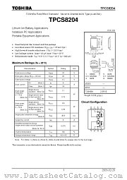 TPCS8204 datasheet pdf TOSHIBA