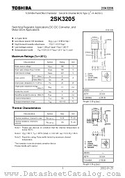 2SK3205 datasheet pdf TOSHIBA