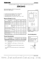2SK3443 datasheet pdf TOSHIBA