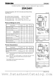 2SK2401 datasheet pdf TOSHIBA