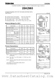 2SK2993 datasheet pdf TOSHIBA