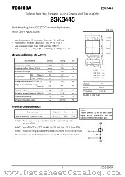 2SK3445 datasheet pdf TOSHIBA