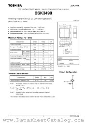 2SK3499 datasheet pdf TOSHIBA