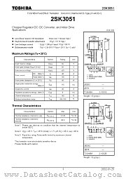 2SK3051 datasheet pdf TOSHIBA