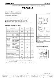 TPC8210 datasheet pdf TOSHIBA