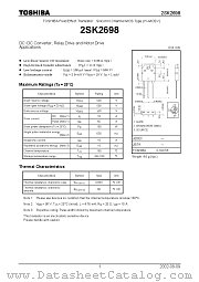 2SK2698 datasheet pdf TOSHIBA