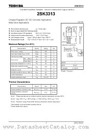 2SK3313 datasheet pdf TOSHIBA