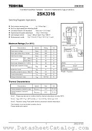 2SK3316 datasheet pdf TOSHIBA