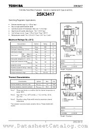 2SK3417 datasheet pdf TOSHIBA