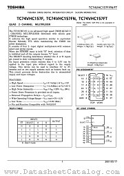 TC74VHC157FT datasheet pdf TOSHIBA