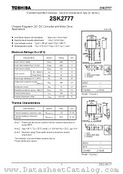2SK2777 datasheet pdf TOSHIBA