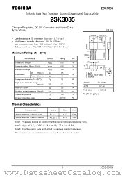 2SK3085 datasheet pdf TOSHIBA