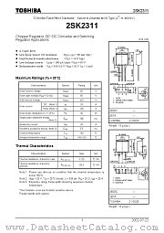 2SK2311 datasheet pdf TOSHIBA