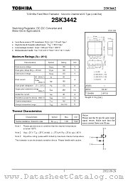 2SK3442 datasheet pdf TOSHIBA