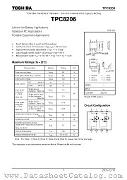 TPC8206 datasheet pdf TOSHIBA