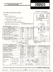 2SD523 datasheet pdf TOSHIBA
