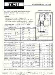 2SK386 datasheet pdf TOSHIBA