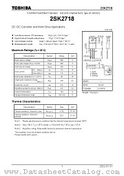 2SK2718 datasheet pdf TOSHIBA