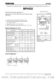 MP4502 datasheet pdf TOSHIBA