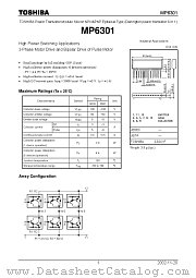 MP6301 datasheet pdf TOSHIBA