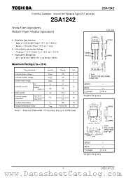 2SA1242 datasheet pdf TOSHIBA