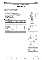 2SC4203 datasheet pdf TOSHIBA