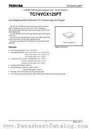 TC74VCX125FT datasheet pdf TOSHIBA