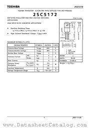 2SC5172 datasheet pdf TOSHIBA